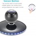 Infinity Orb Magnetic Levitating Speaker Bluetooth 4.0 LED Flash Wireless Floating Speakers with Microphone and Touch Buttons (Black)