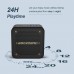 BOGASING M10 Portable Bluetooth Speaker, IPX7 Waterproof, 15W Loud Sound &amp; Subwoofer, Bluetooth 5.0 Wireless Dual Pairing, 24H Playtime, for Outdoor Sport (Black)